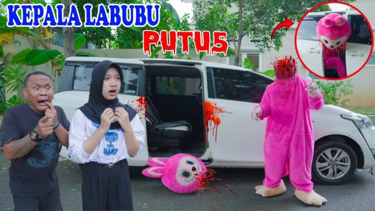 Kepala Labubu Raksasa Putu5 Kejepit Pintu Mobil