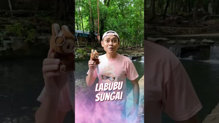 Labubu Renang Di Sungai 🏊