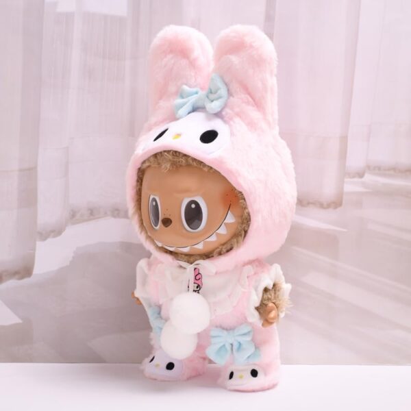 1736283469 38cm Doll Clothes Suitable For 38cm 15in Labubu Dolls Accessories 1romper1scarf1shoes1hat No Doll.jpg