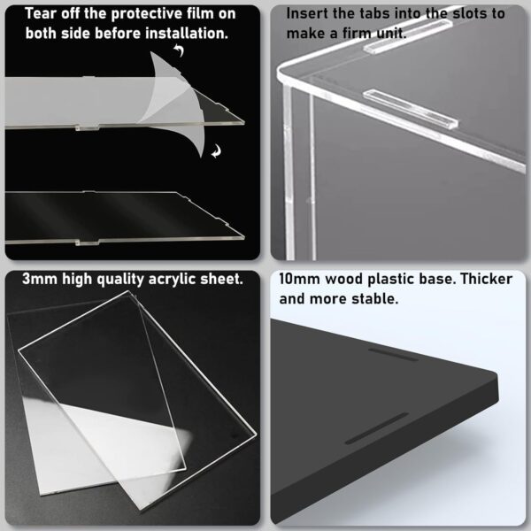 1737208643 3 Tier Clear Acrylic Display Case Display Stand Display Case For Collectibles Mini Figures Pop Mart Labubu Sonny Angel Smiskiassemble Dustproof Display Box With Doorblack Base Step.jpg