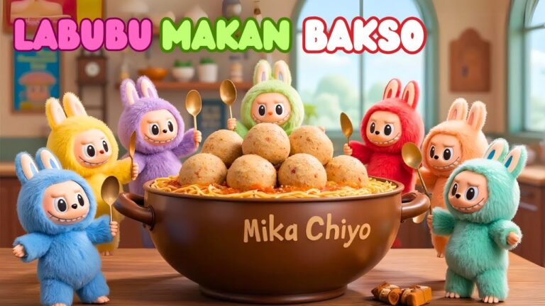 Lagu labubu makan bakso #labubu #laguanakindonesia #laguedukasi