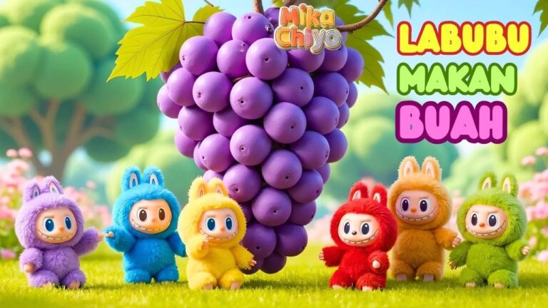 Lagu labubu makan buah sehat #labubu #laguanakindonesia #laguanak