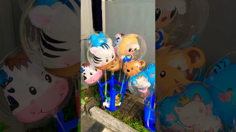 Balon ulang tahun tiger dan labubu