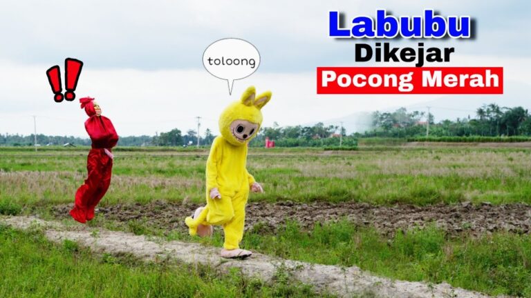 Labubu dikejar pocong merah