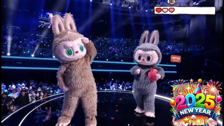 Labubu stage show: goodbye 2024, welcome 2025 ✨🎉🥂