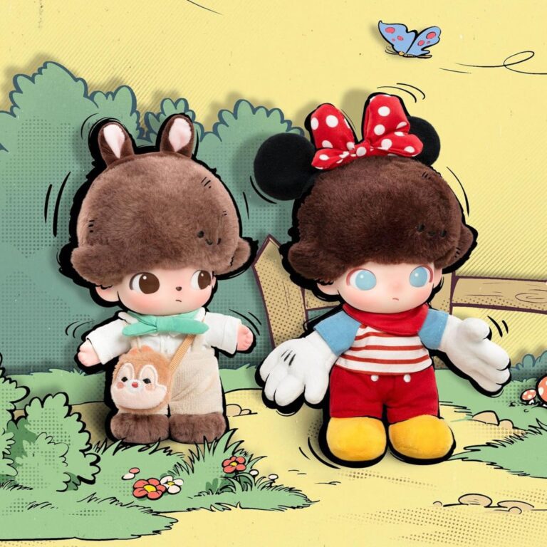 Pop mart's dimoo world x disney plush bag charms restocked