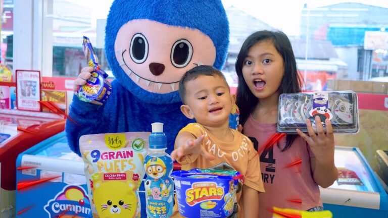 Salsa azam jajan serba warna labubu biru 😱 cemilan bayi