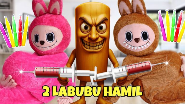 2 labubu hamil makan es kiko dusuntik tung tung sahur