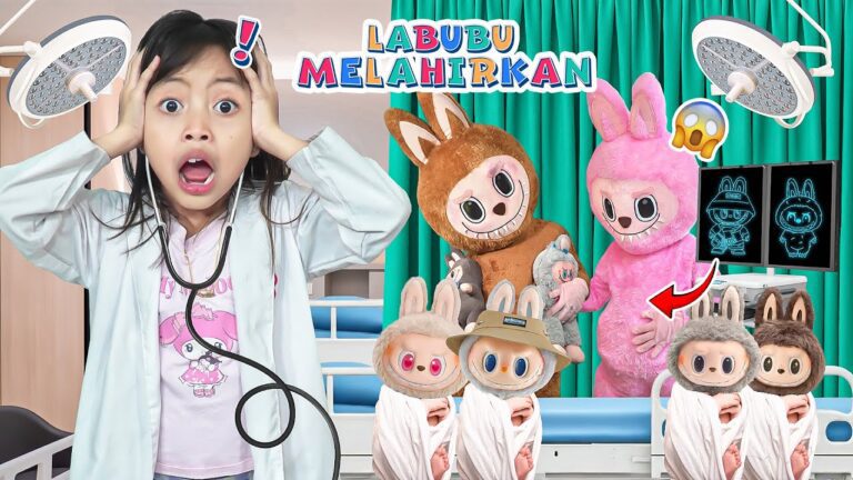 Dokter leika tolongin labubu hamil 😱 labubu melahirkan anak kembar