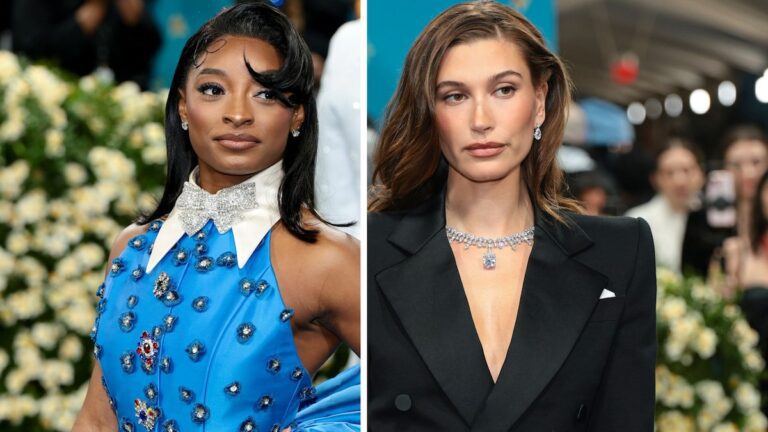 Hailey bieber approves simone biles' labubu doll collection: see their