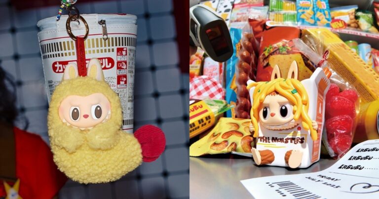 Pop mart's new labubu collection, inspired by convenience store food,