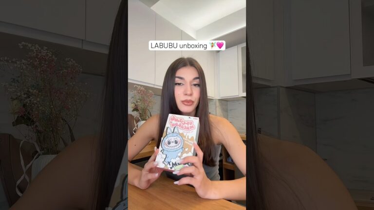 Unboxing la un labubu original 🧚‍♀️🥹 #shorts