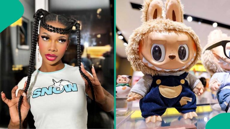 “what is labubu?” bbnaija’s tacha reacts to trending n260k toy,