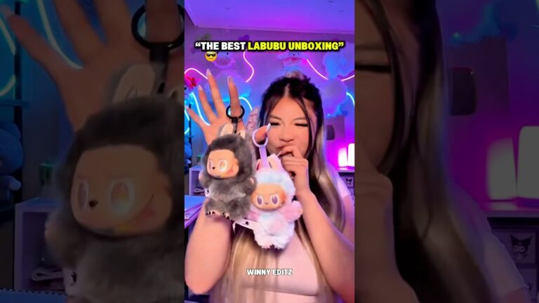 Labubu unboxing reaction 🎁😲
