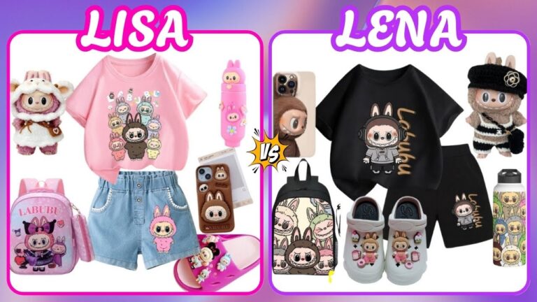 Lisa or lena hardest choices (labubu world in real life