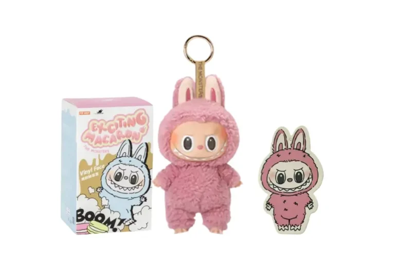 Pop mart the monsters (labubu) exciting macaron plush series lychee