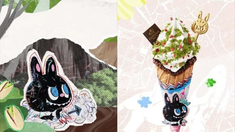 Playful dessert collaborations : godiva x labubu