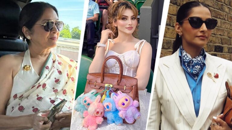 Saree, labubu, tennis charms: thanks to indian celebs, wimbledon 2025