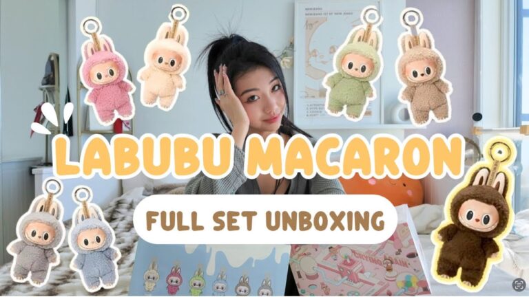 Unboxing labubu macaron blind boxes – hunting for the secret