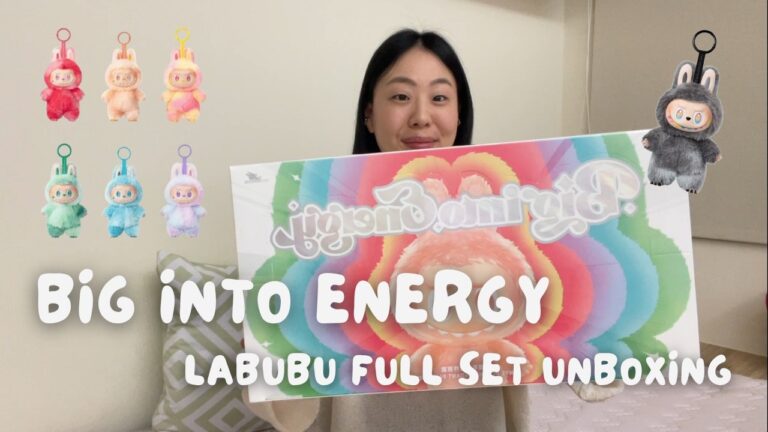 Unboxing a full set of big into energy labubu v3