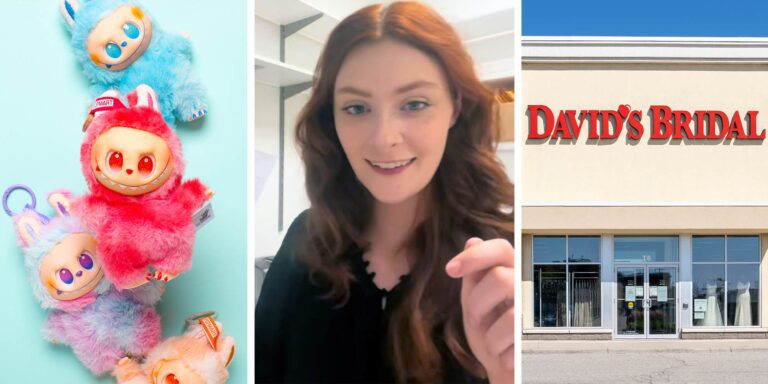 David's bridal launches custom labubu doll wedding dresses