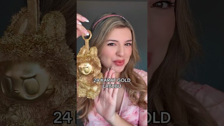 I found a rare gold labubu #shortsfeed #lol #gold #labubu