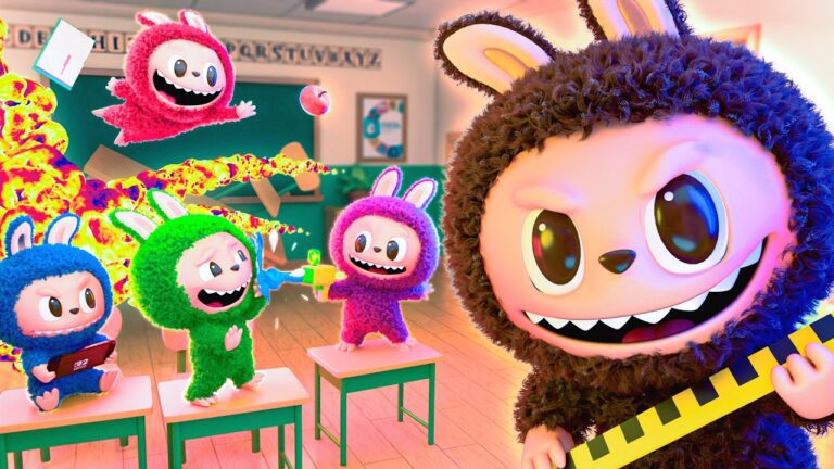 Labubu at school! labubu animation