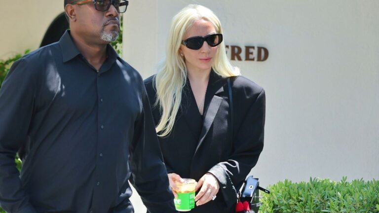 Lady gaga finds the perfect labubu for her hermès bag