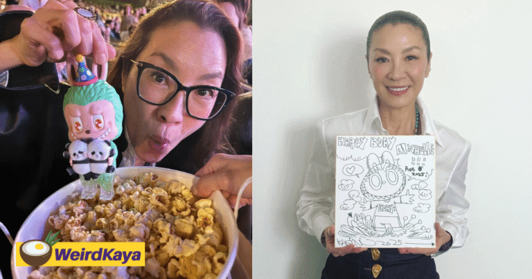 Michelle yeoh steals spotlight with limited edition labubu on her