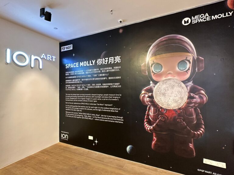 Pop mart’s mega space molly exhibition blasts off in singapore