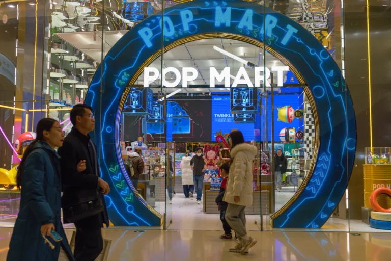 Pop mart shares rise to record as ceo announces new