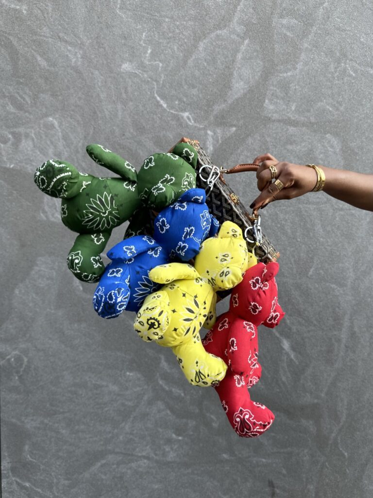 Tired of the labubu? pick up yaito's paisley bear instead