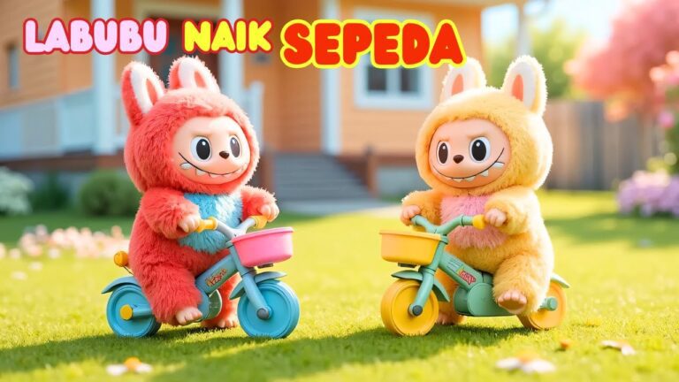 Lagu labubu naik sepeda #labubu #laguanakindonesia #laguedukasi