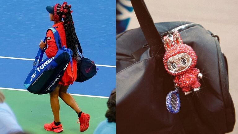 Naomi osaka stuns in rose themed crystal outfit & 'billie jean
