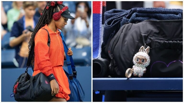 Naomi osaka is bringing crystal embellished custom labubus to us open