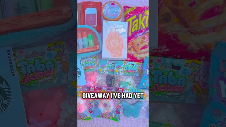 Starbucks gift card, labubu, skincare, & more giveaway 😱🤞🏼 #giveaway