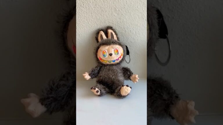 çok kolay ve ucuz labubu yaptım! 🌈 🐰 #labubu #oyuncak