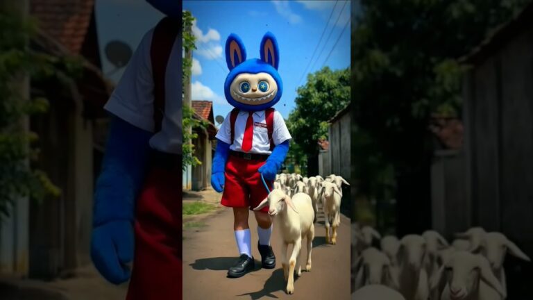 Kambing lucu badut labubu, kuromi & tung tung tung sahur