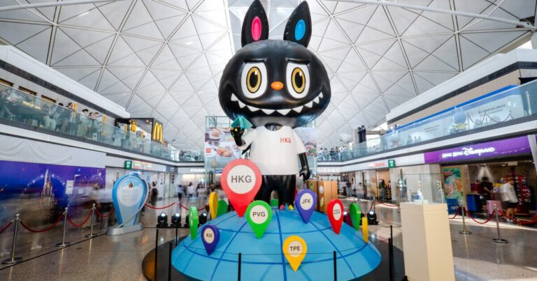 Hong kong international airport collaborates with artist kasing lung to