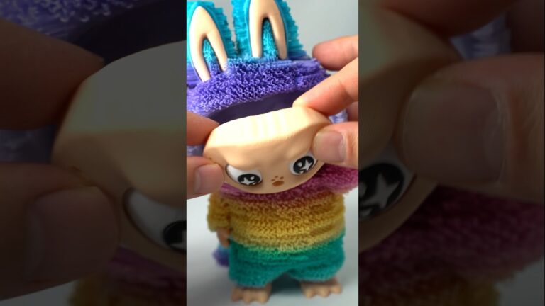 I 3d printed rainbow labubu 라부부 3d프린팅하기