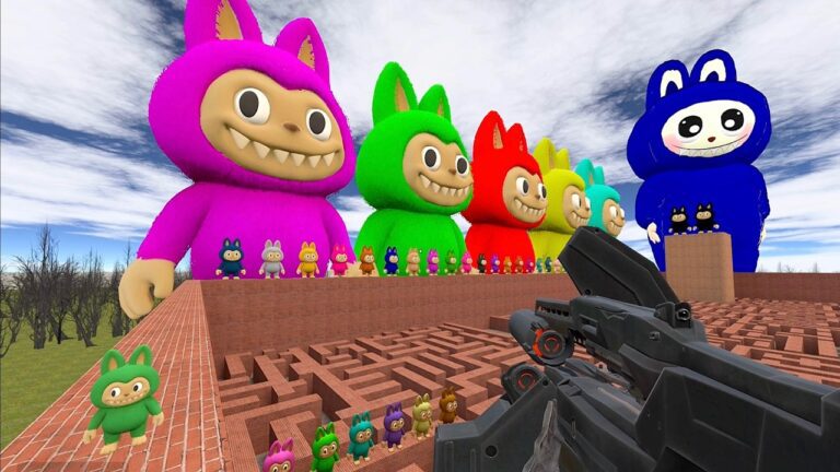 Giant Rainbow Labubu's maze Gmod EP