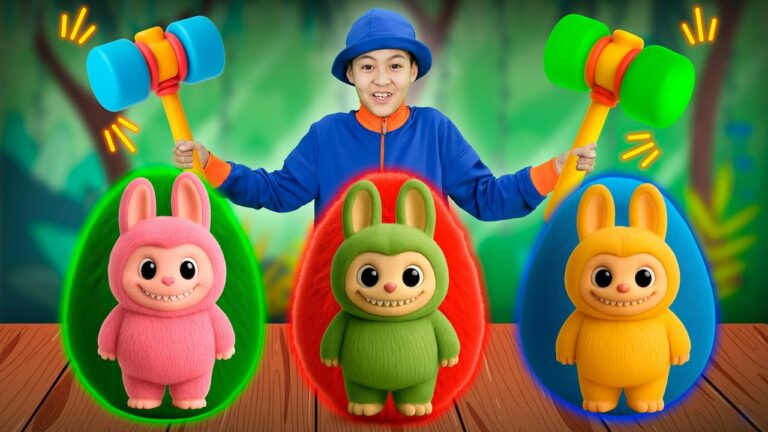 LaBuBu in Surprise Eggs! 🥚 | Yummy Kids Songs
