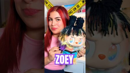 Mi labubu gigante es zoey!💙😳 de guerreras kpop🤭 #hellomon #juguetes