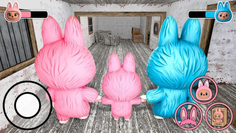 Playing as Labubu Family in Granny House